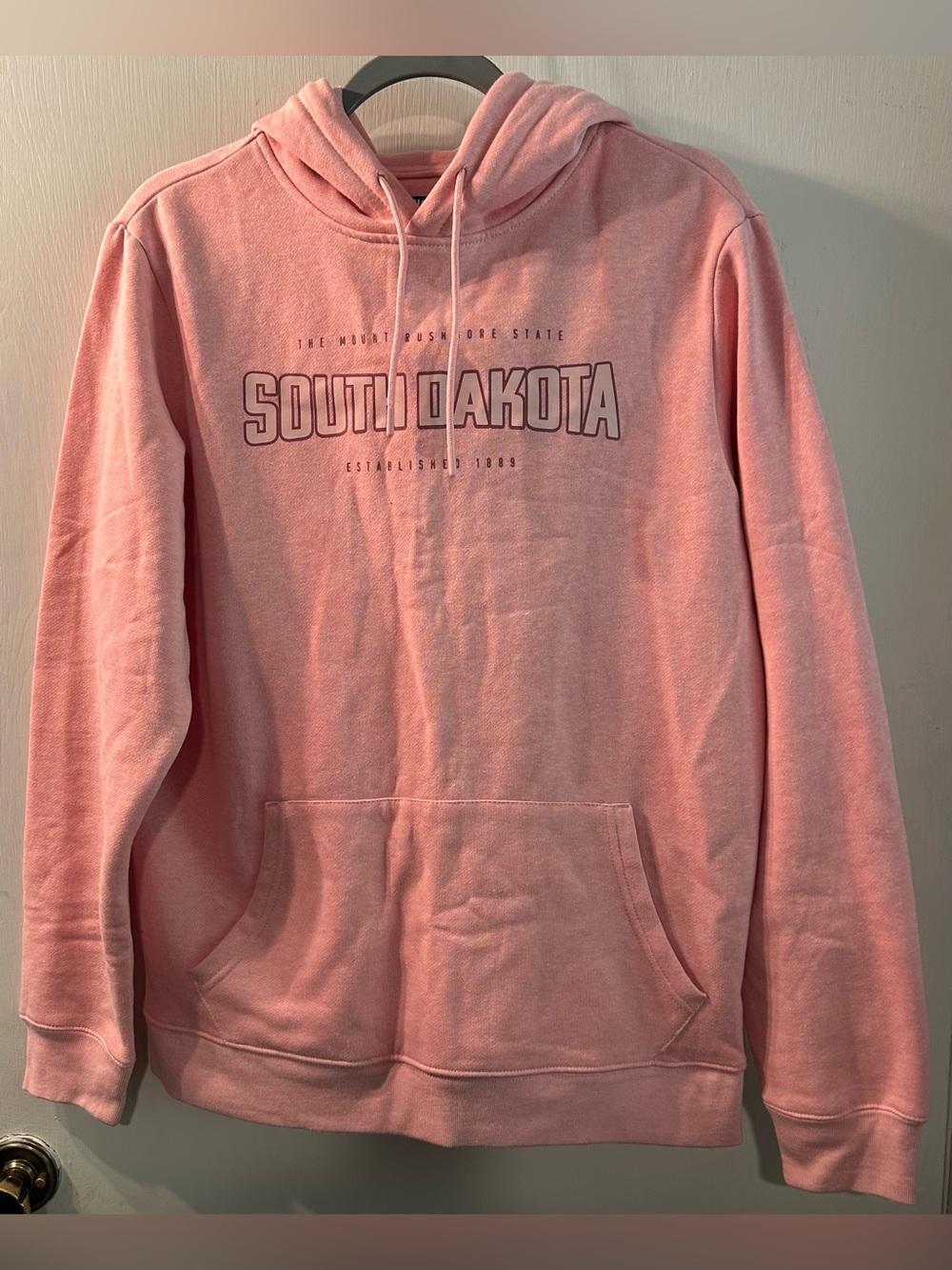 South Dakota Pink Hooded Sweatshirt Size M
